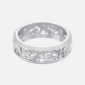 Veronece 18K Clad Diamond Cut Band