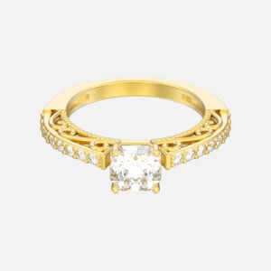 Jason Segal Sterling 10-Facet Diamond Ring